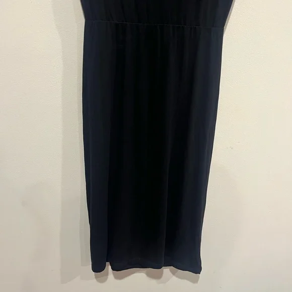 NWT Good American Ring Cut Out Black Midi Dress Size 1 (Small) - Picture 7 of 10